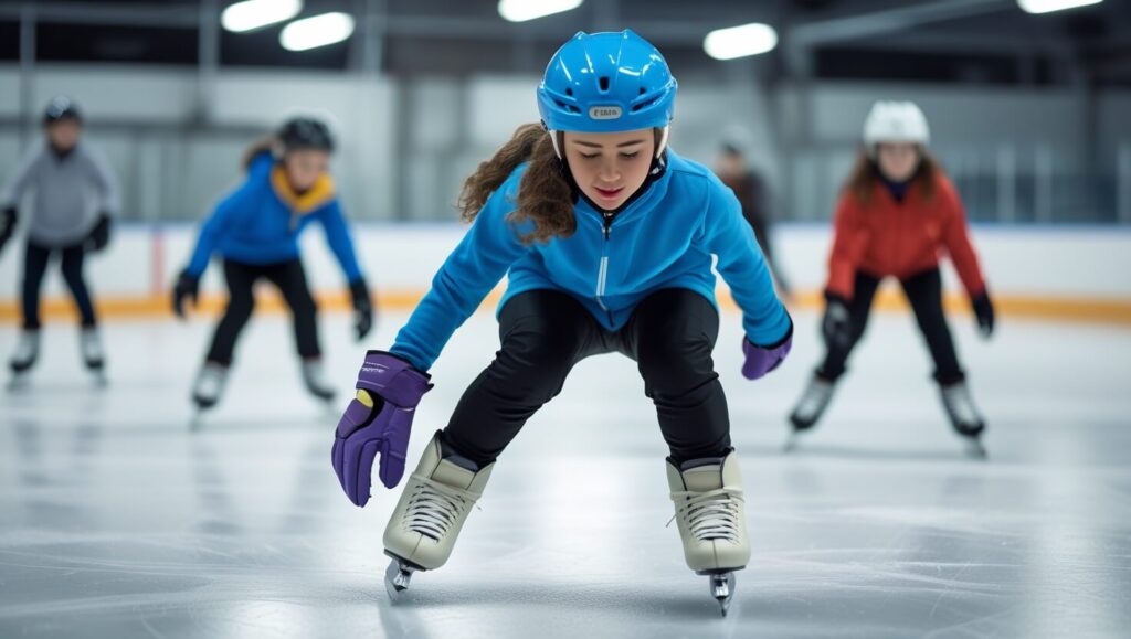 How to Stop on Ice Skates for Beginners